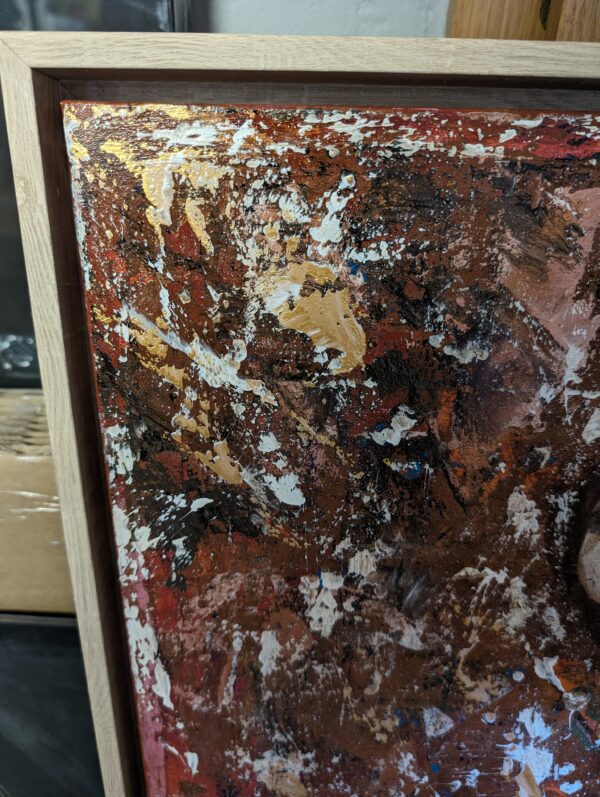 „Dolci Desideri“ – Abstraktes Acrylkunstwerk von TatiArt, mit leichten Strukturen und sanften Erdtönen, die eine sinnliche und emotionale Atmosphäre erzeugen.